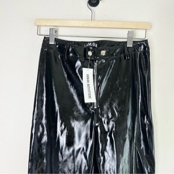 I.AM.GIA Nikole Black Faux Patent Leather Pant M - Picture 6 of 6